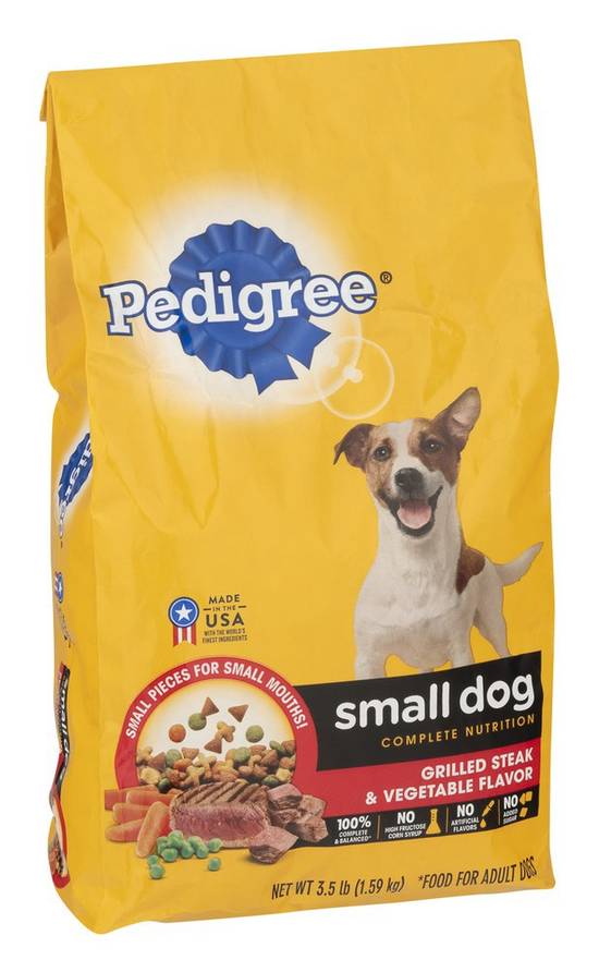 Pedigree Complete Nutrition Small Breed Adult Dry Dog Food Grilled Steak & Vegetable Flavor (3.5 lb)