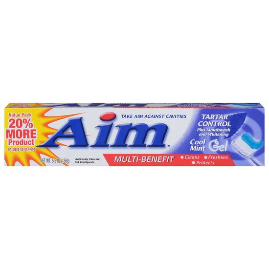 Aim Multi Benefit Gel Cool Mint Toothpaste