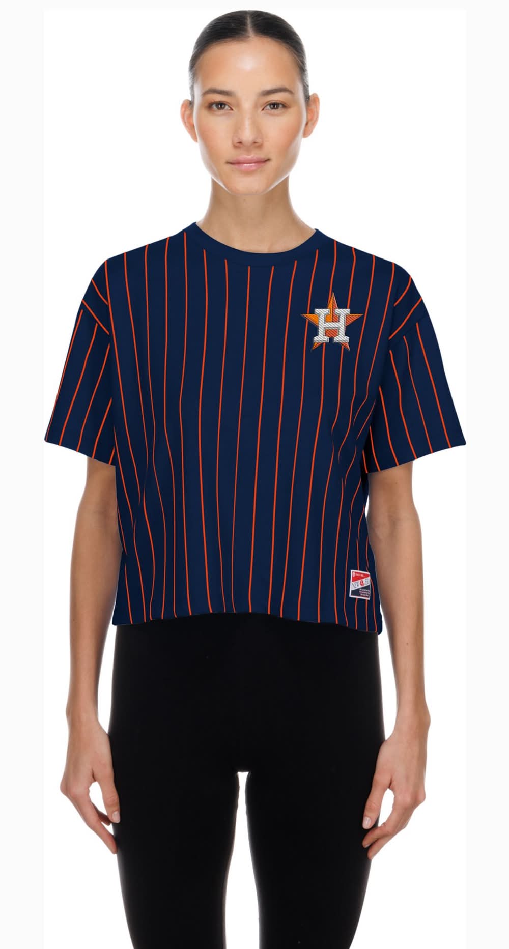New Era Cap Women's Houston Astros Navy Throwback T-Shirt (S)