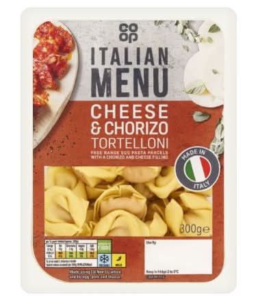 Co-op Cheese & Chorizo Tortelloni 300G