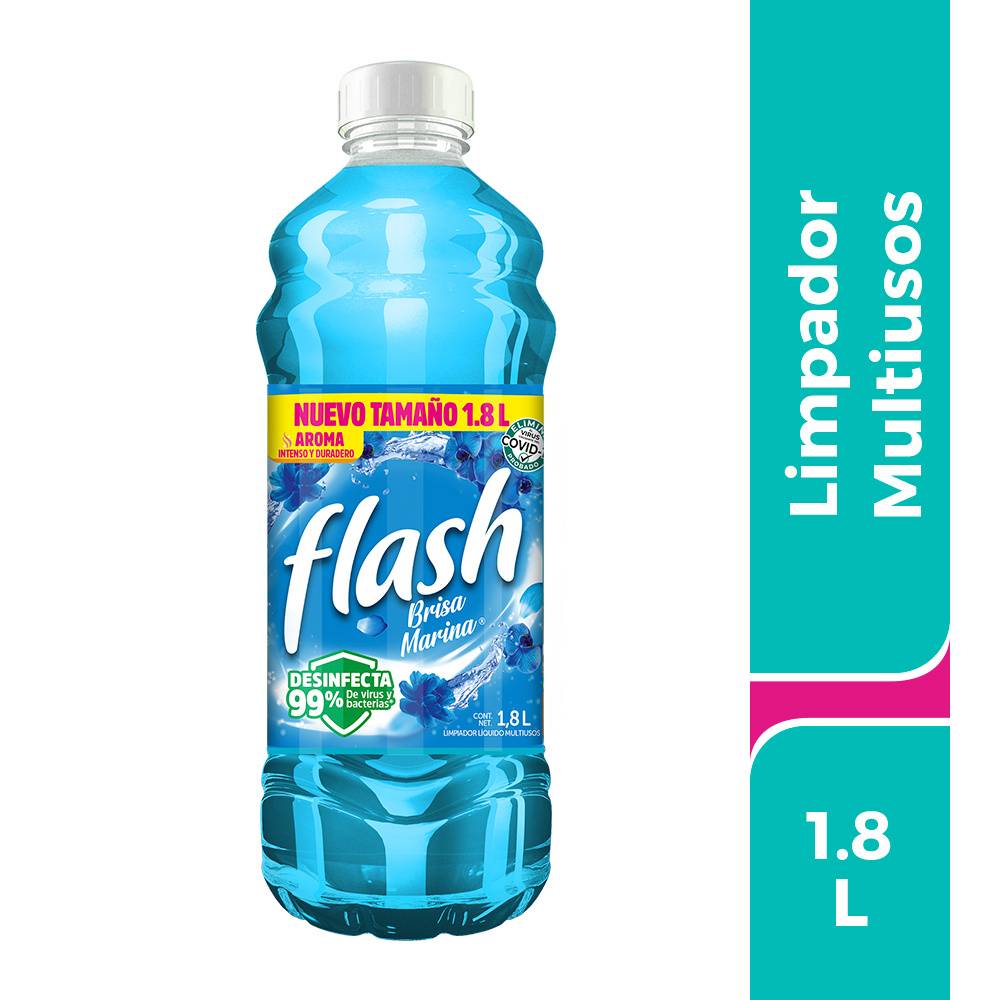 Flash · Limpiador líquido, brisa marina (1,8 L)