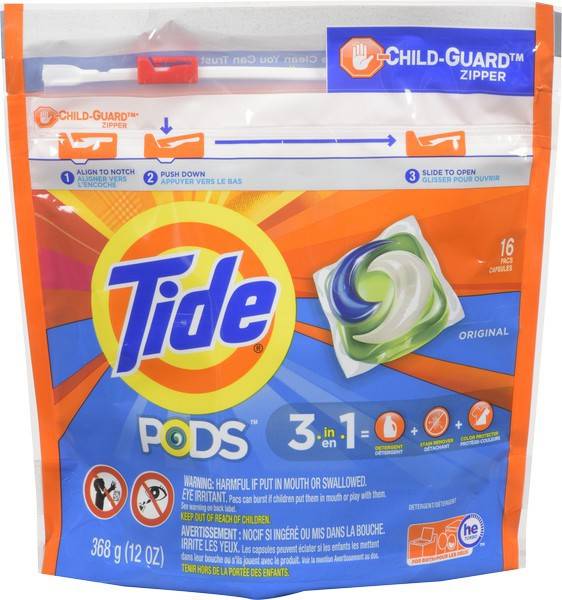 Tide Liquid Pods Detergent (16 units)