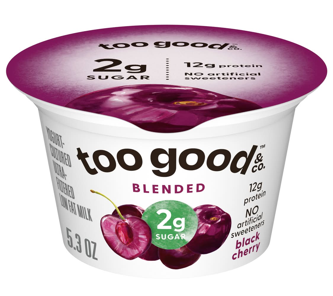 Two Good Lowfat Black Cherry Flavored Greek Yogurt (5.3 oz)