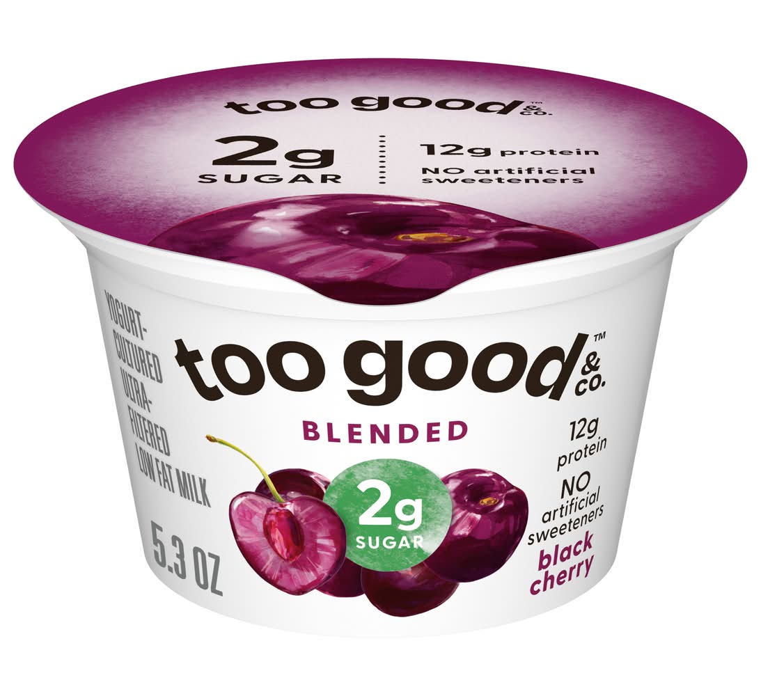 Two Good Lowfat Black Cherry Flavored Greek Yogurt (5.3 oz)
