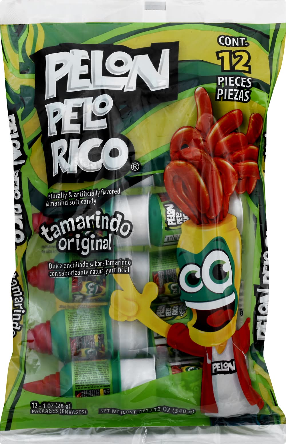 Pelon Pelo Rico Original Tamarindo Candy (12 oz)