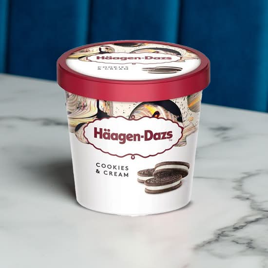 Glace Cookie & Cream Haagen Dazs 95ml