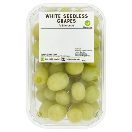 Sainsbury's White Seedless Grapes 500g