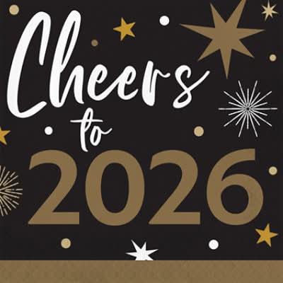 Signature Select New Year Cheers Lunch Napkins - 16 Count