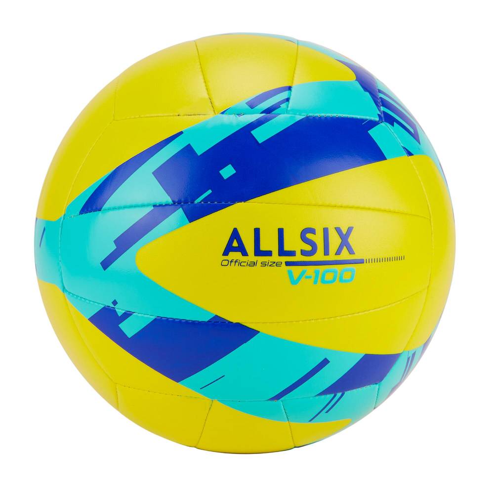 Allsix pelota voléibol v100 infantil amarillo (talla: 5)