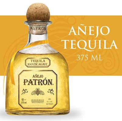 Patrón 100% Agave Anejo Tequila (375 ml)