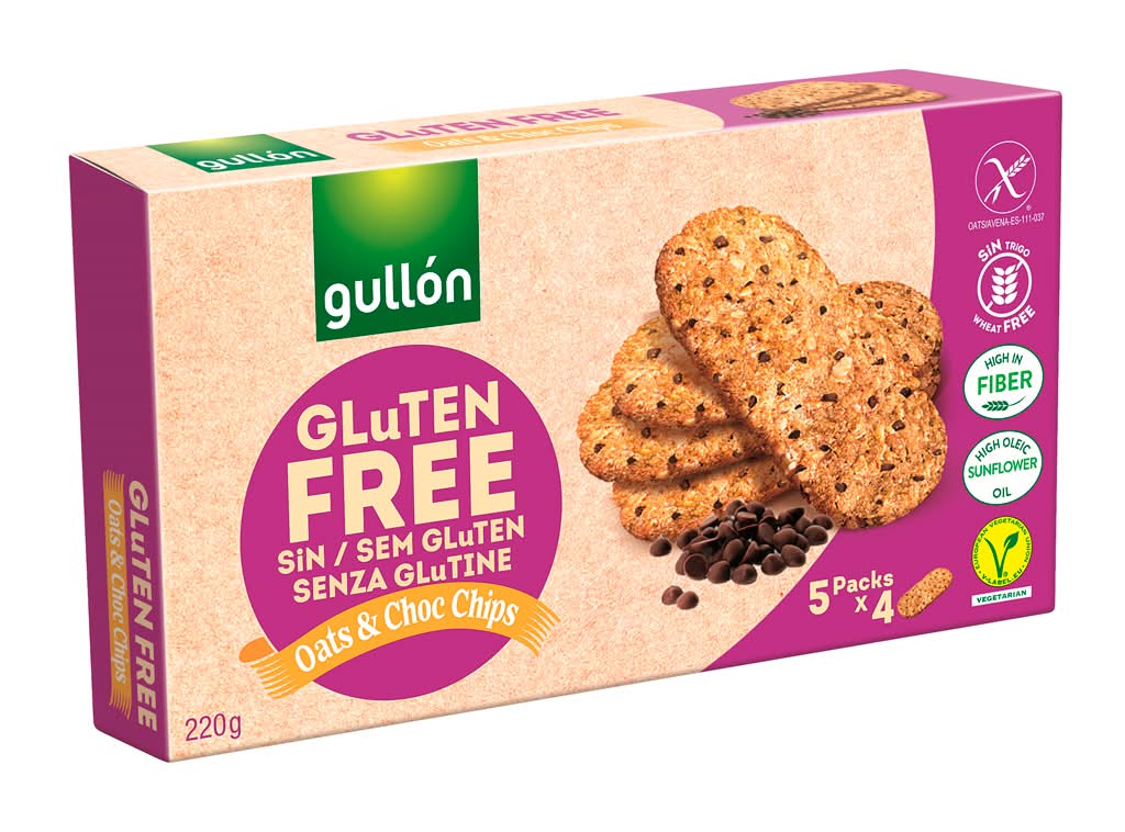 GullÃ³n - Desayuno aveia chips sem gluten, 220g