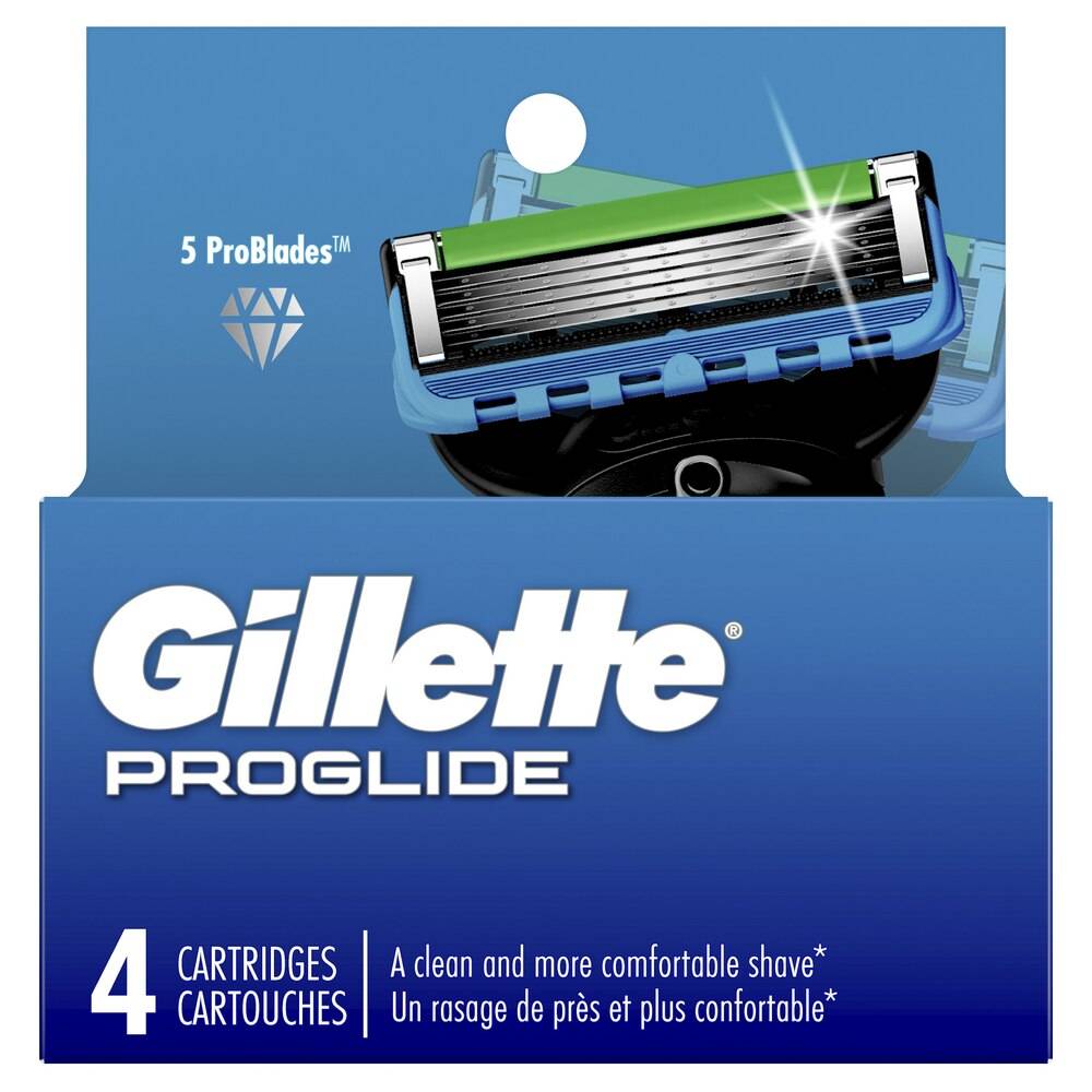 Gillette ProGlide 5-Blade Razor Blades Refills, 4 CT
