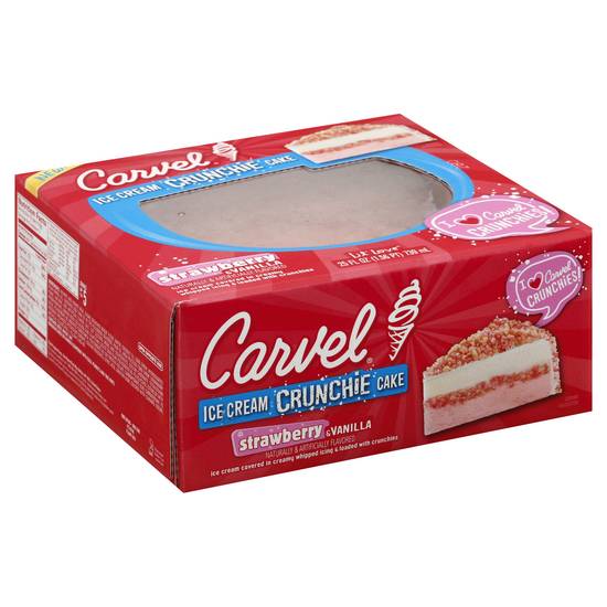 Carvel Lil' Love Strawberry & Vanilla Ice Cream Crunchie Cake