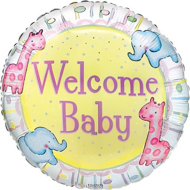 17'' Welcome Baby - Balloon