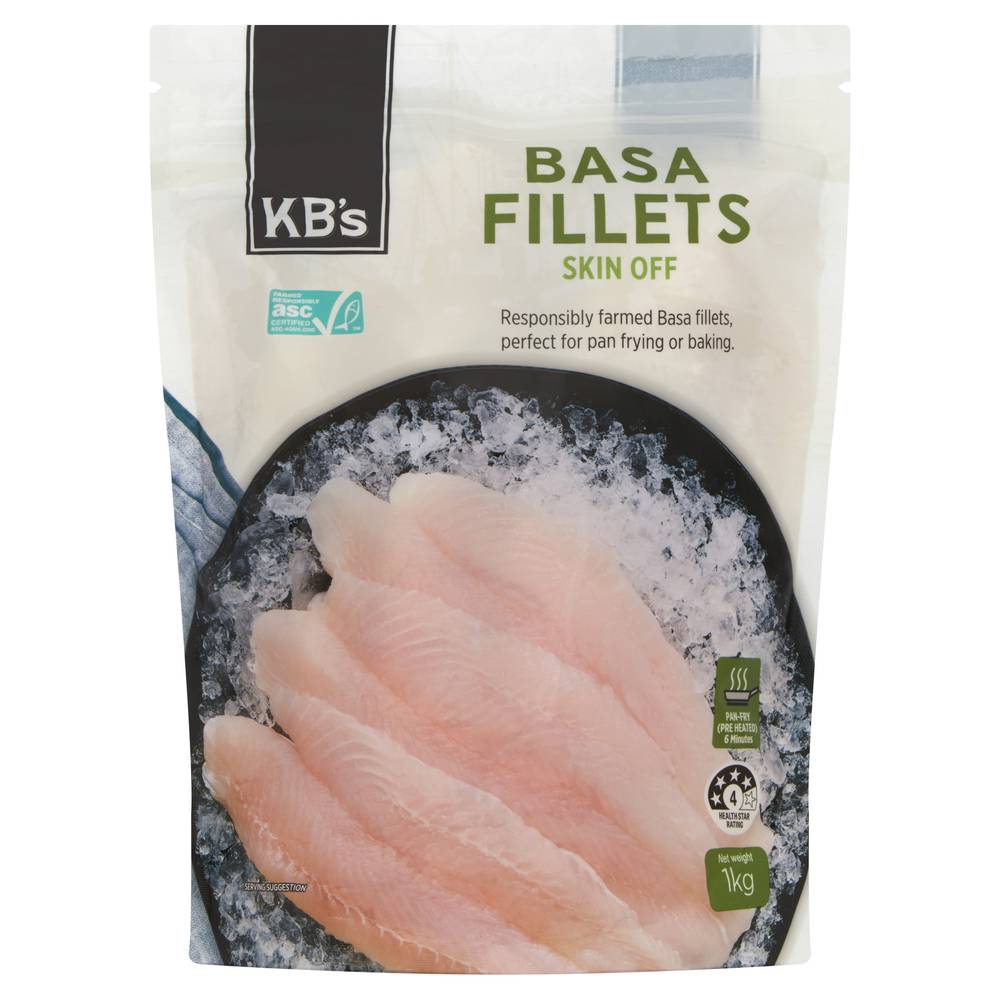 KB's Skin Off Basa Fillets (1kg)