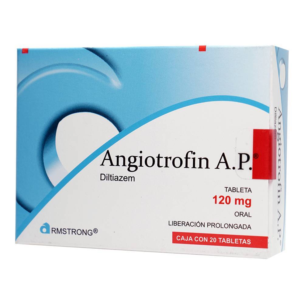 Armstrong angiotrofin a.p. diltiazem tabletas 120 mg (20 un)