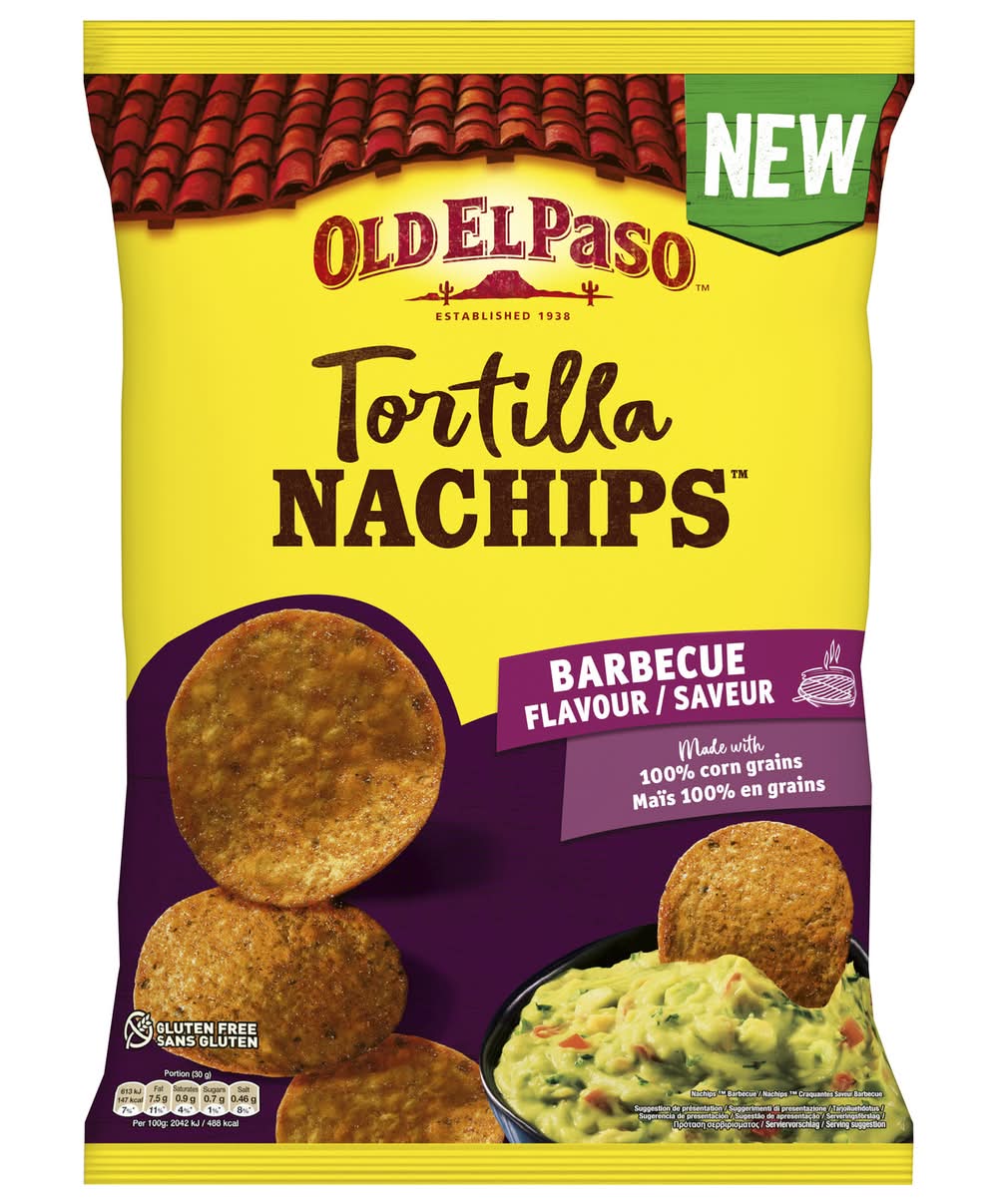 Old El Paso - Chips tortillas, barbecue (185g)