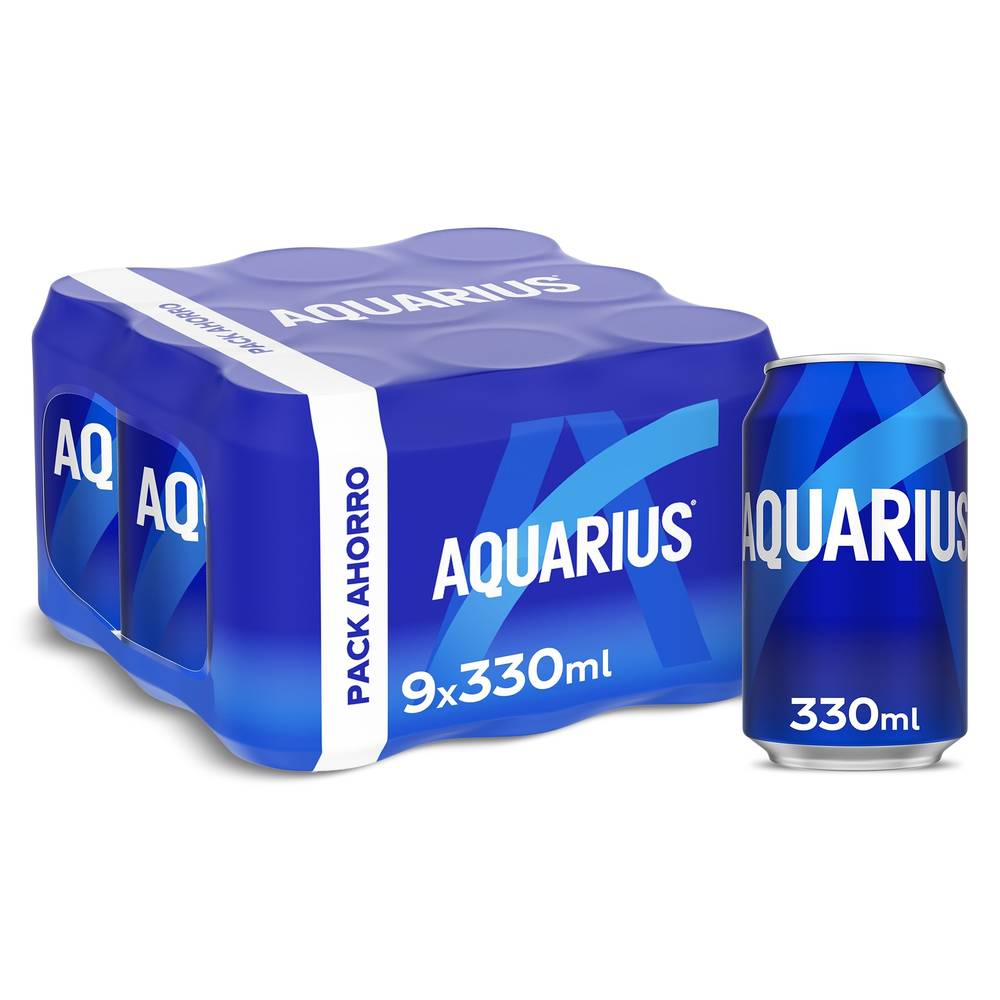 Bebida Refrescante De Limón Aquarius Lata 9 X 33 Cl