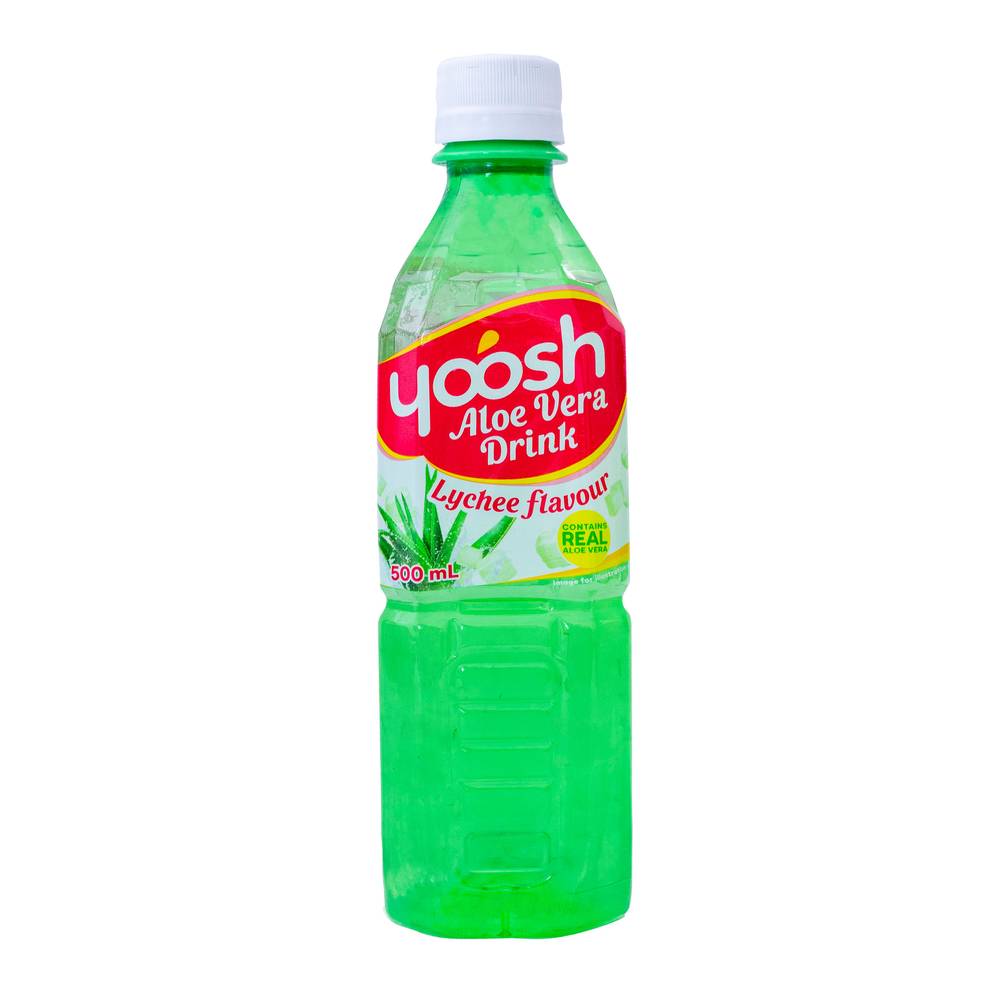 Yoosh Aloe Vera Drink, Lychee (500mL)