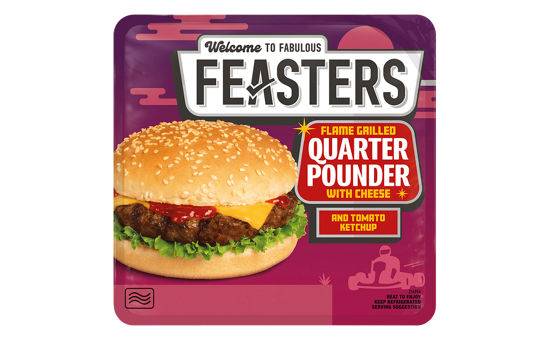 Feasters Quarter Pounder w/Cheese 190g