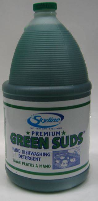 Skyline Premium Green Suds Dish Detergent - gallon (4 Units per Case)