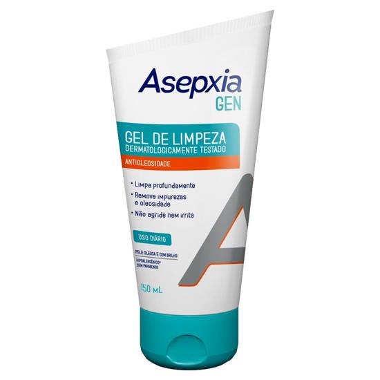 Asepxia gel de limpeza facial (150ml)