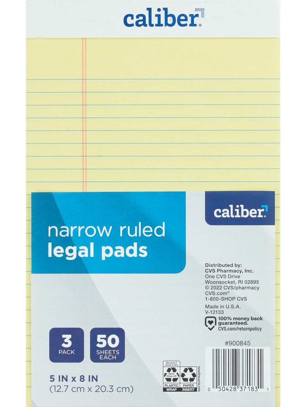 Caliber Legal Pads (3 ct)