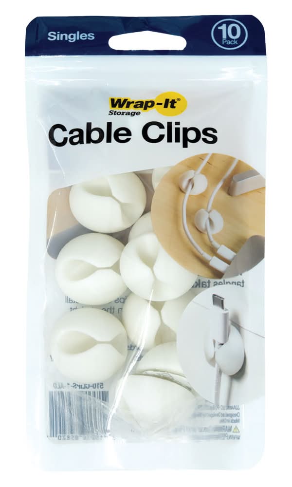 Wrap-It Cable Management Accessories - Cable Clips