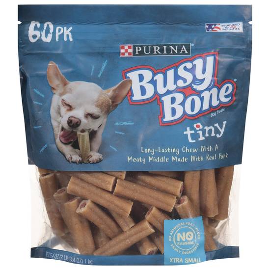 Purina Busy Made in Usa Facilities Toy Breed Dog Bones, Tiny (35 oz)