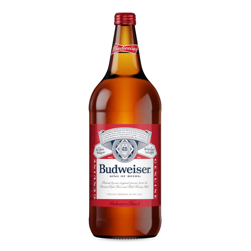 Budweiser Genuine Lager Beer (40 fl oz)