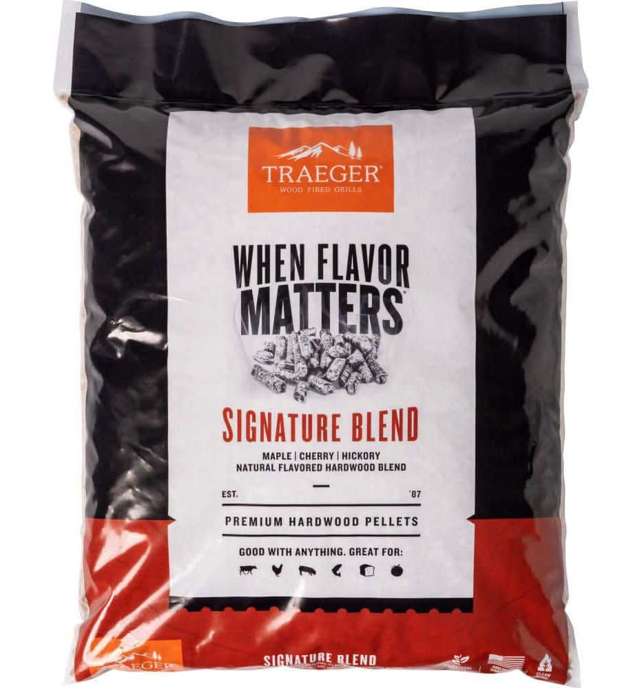 Traeger Signature Blend All-Natural Wood Grilling Pellets, 20 Lb. Bag