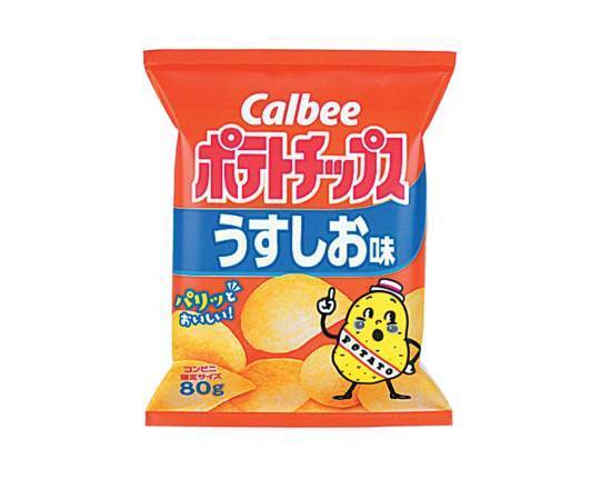 【菓子】◎カルビーポテトチップス≪うすしお味≫(80g)