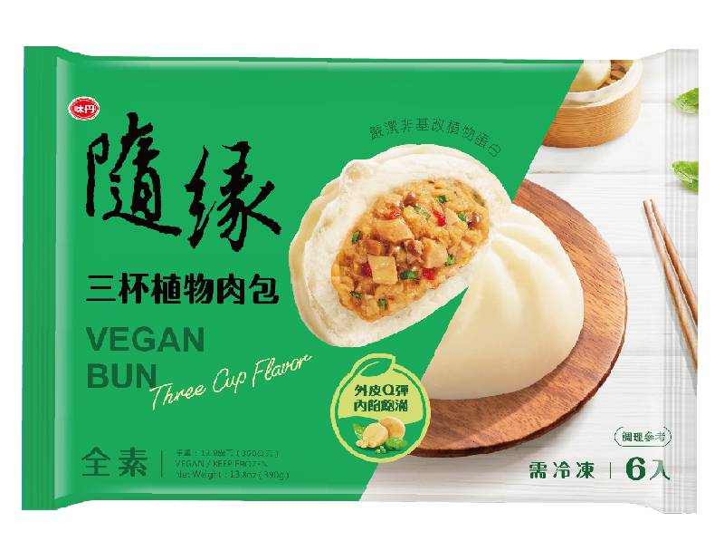 隨緣三杯植物�肉包(全素) <390g克 x 1 x 1Bag包>