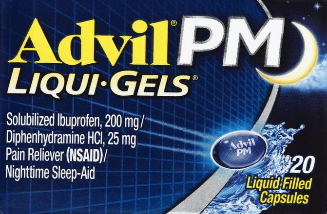 Advil Pm Liqui-Gels Pain Reliever Nighttime Sleep-Aid (20 ct)