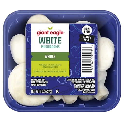 Giant Eagle Whole White Mushrooms (8 oz)