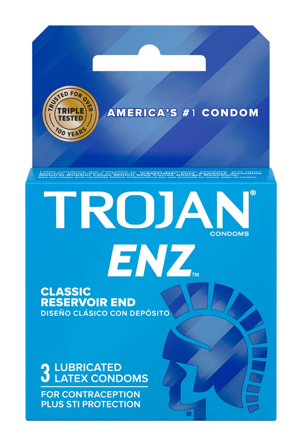 Trojan Enz Premium Lubricant Condoms (3 ct)
