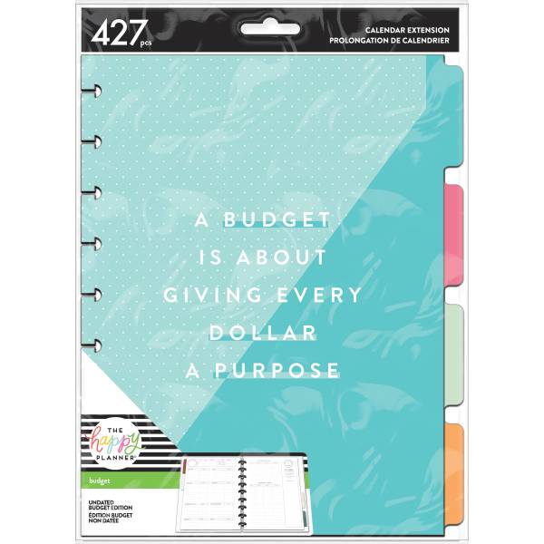 Happy Planner Bright Budget Classic Planner Extension Pack, 7" x 9-1/4", Multicolor, Pack Of 427