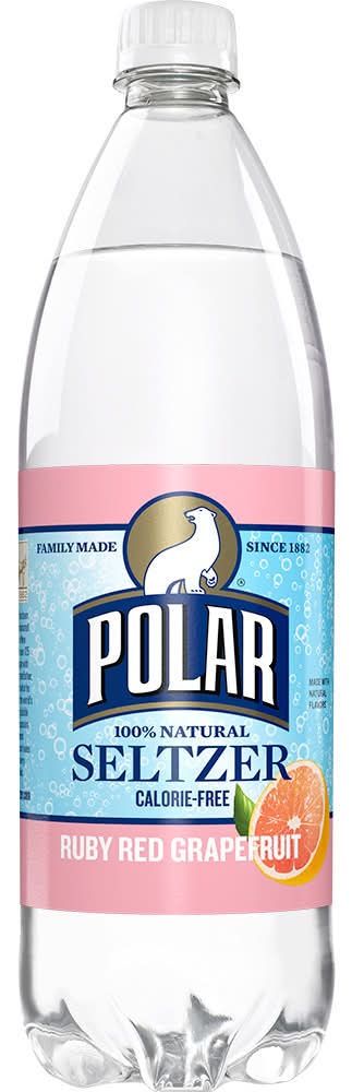 Polar 100% Natural Ruby Red Grapefruit Seltzer (1 L)