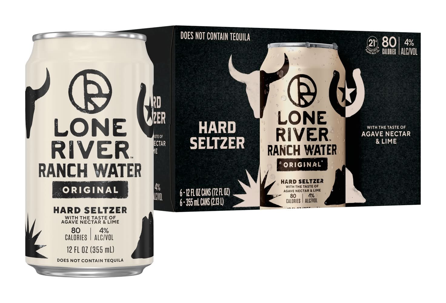 Lone River Original Ranch Water Hard Seltzer (6 x 12 fl oz)