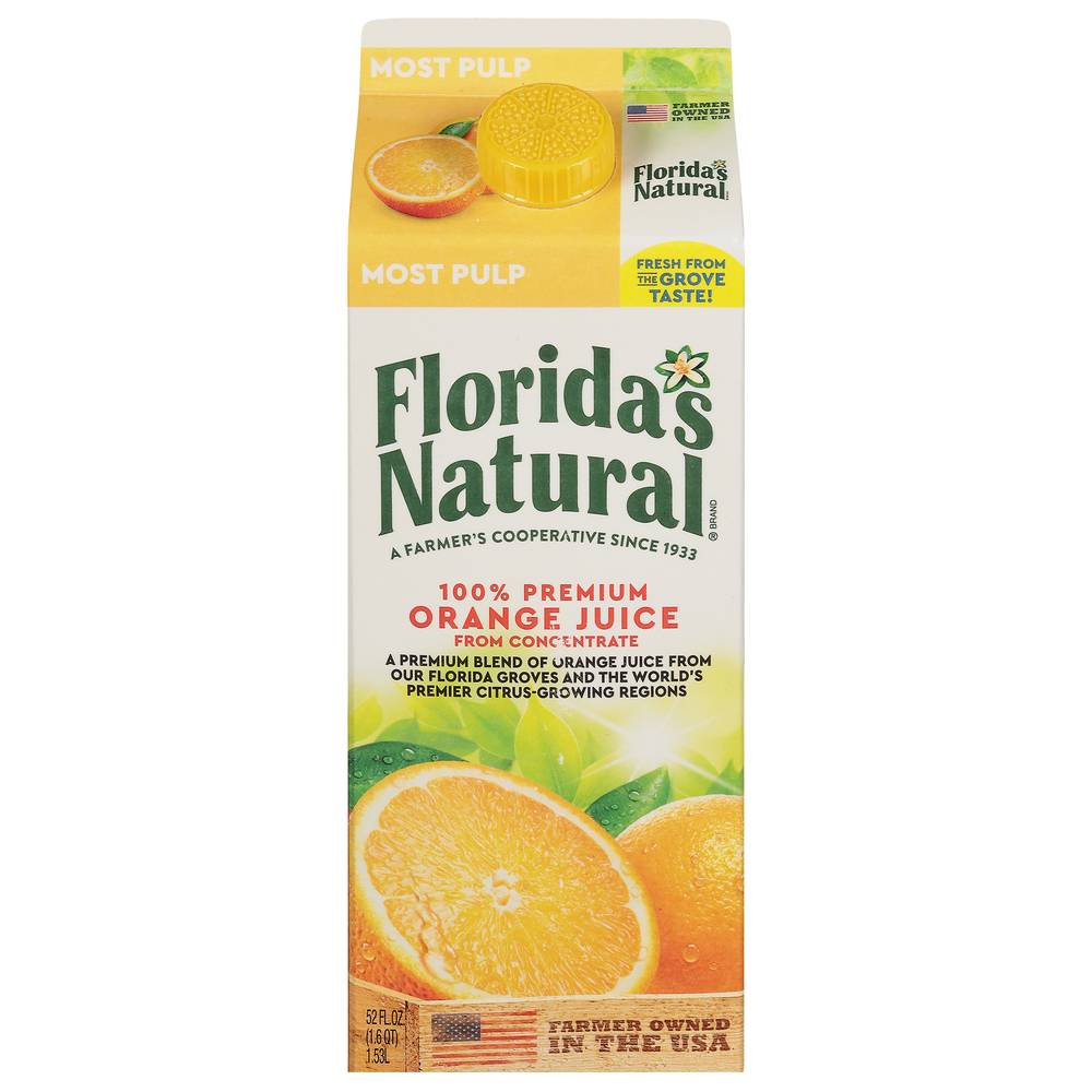 Florida's Natural Orange Juice Most Pulp (52 fl oz)