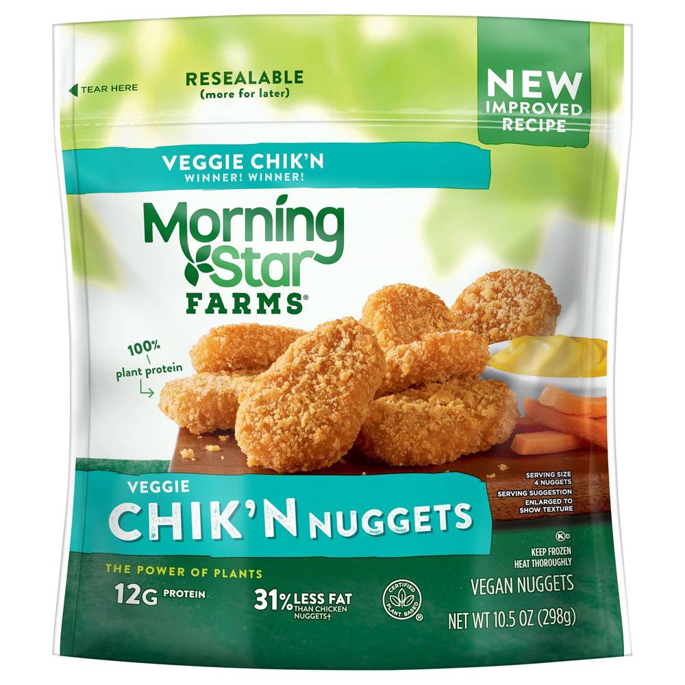 Morningstar Farms Chik'N Chik'N Nuggets, Veggie 10.5 Oz
