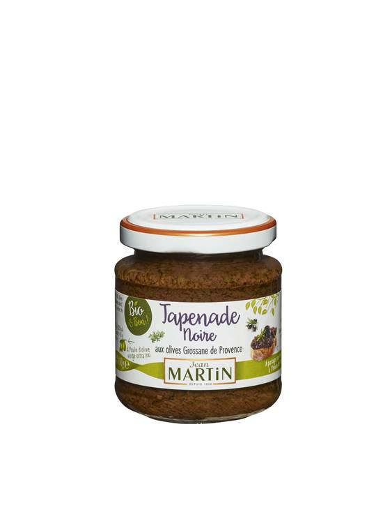 Jean Martin - Tapenade noire aux olives grossane de Provence bio