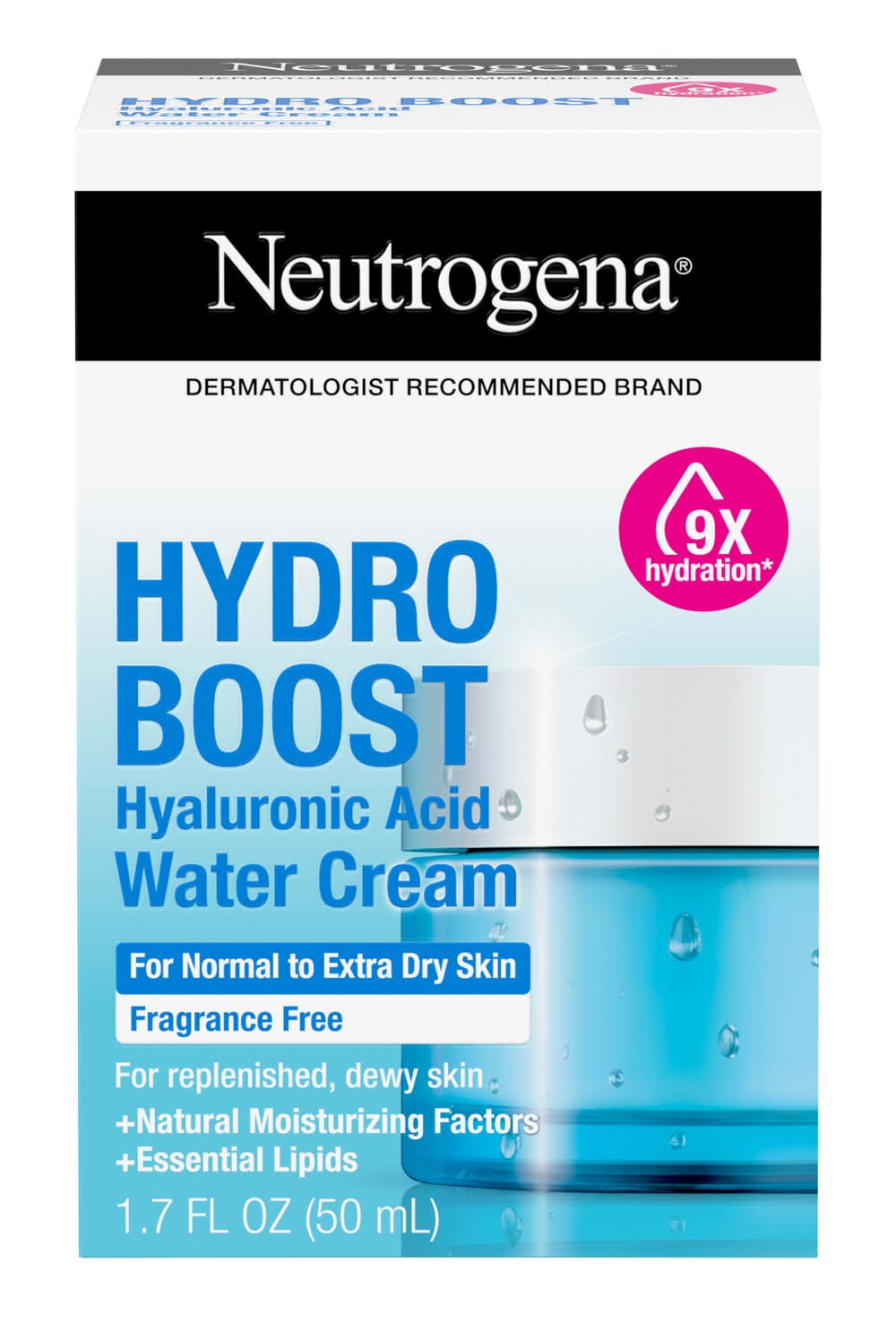 Neutrogena Fragrance Free Hydro Boost Hyaluronic Acid Water Cream (1.7 fl oz)