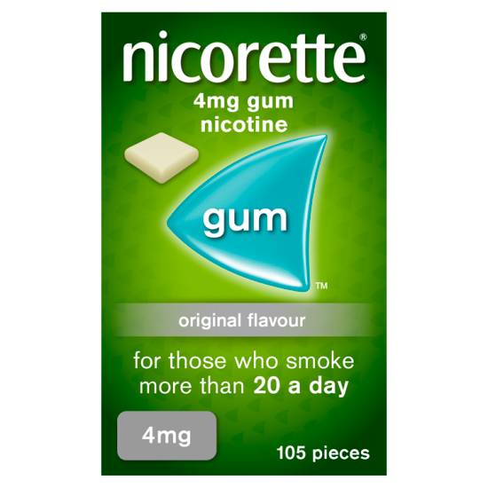 Nicorette Original Flavour Gum Nicotine