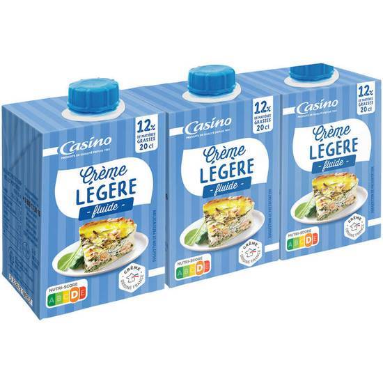 Casino Crème légère - Fluide 3x20cl