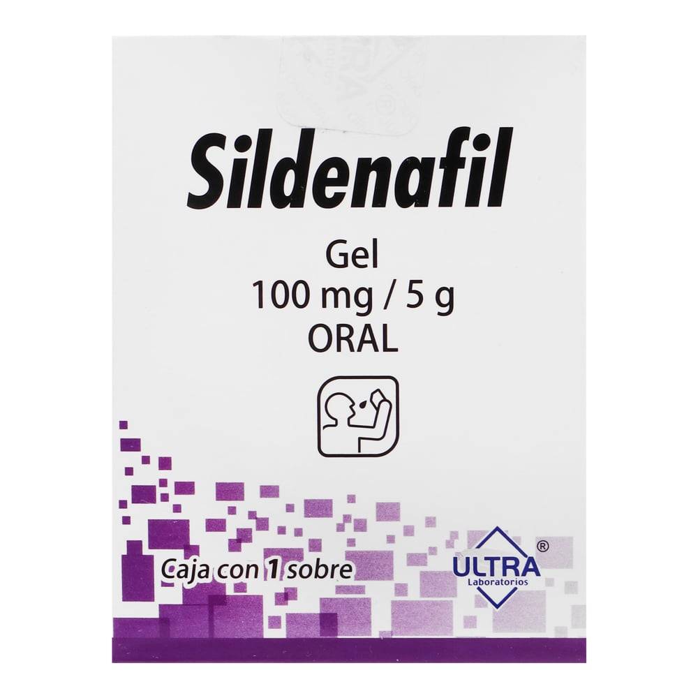 Ultra sildenafil gi 100mg c/1 sobre gel  oral (1 pza)
