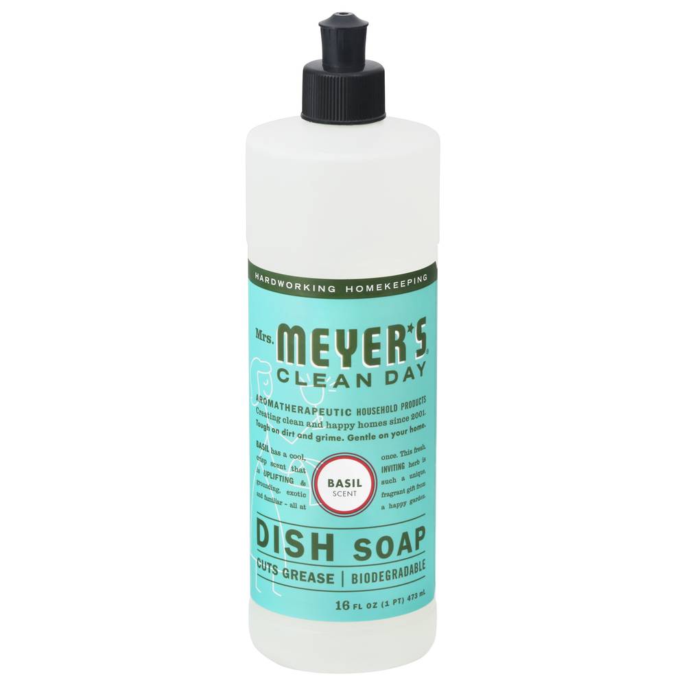 Mrs. Meyer's Clean Day Basil Scent Biodegradable Dish Soap (16 fl oz)