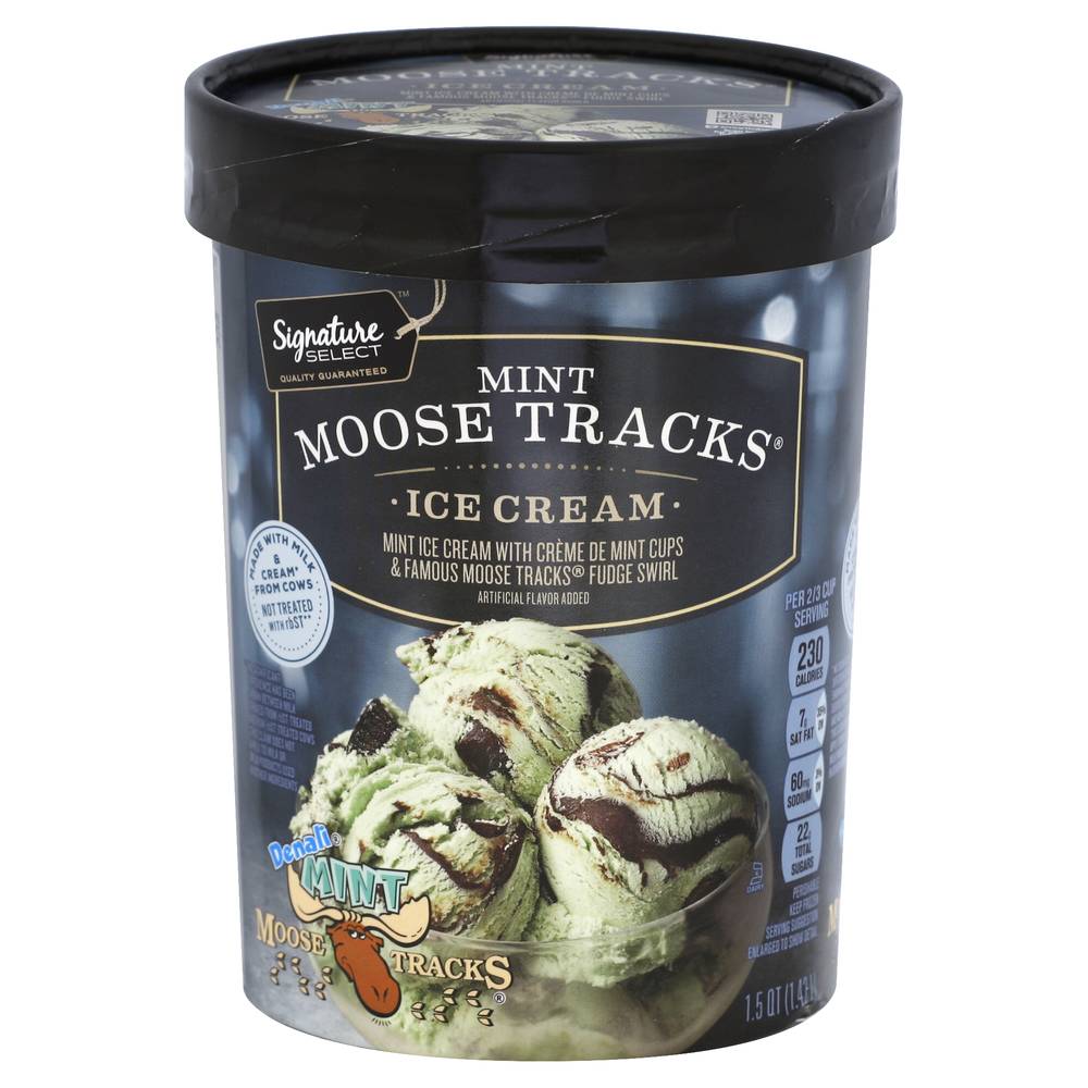 Signature Select Mint Moose Tracks Ice Cream (1.5 quarts)