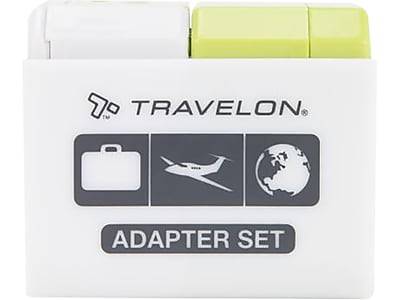 Travelon Universal Adapter Set 19508-440, Lime