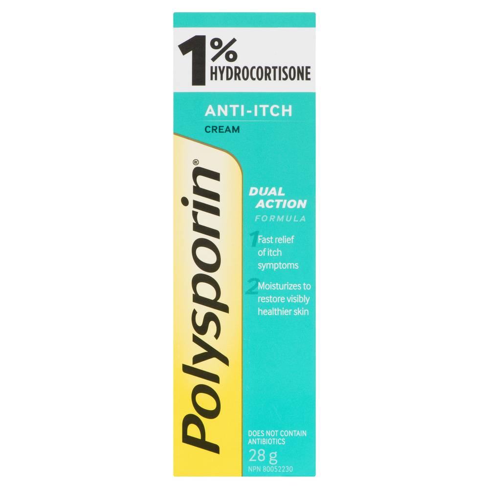 Polysporin Anti Itch Cream 1% Hydrocortisone (28 g)